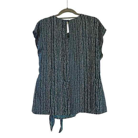 Stitch Fix Blouse Kayleigh Haylee Wrap Blouse Teal Size large NWT - Picture 8 of 10
